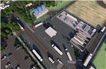 Dieses Modell zeigt die Wasserstofftankstelle für Nutzfahrzeuge, wie sie am Gaskraftwerk in Lingen geplant ist. Animation: RWE